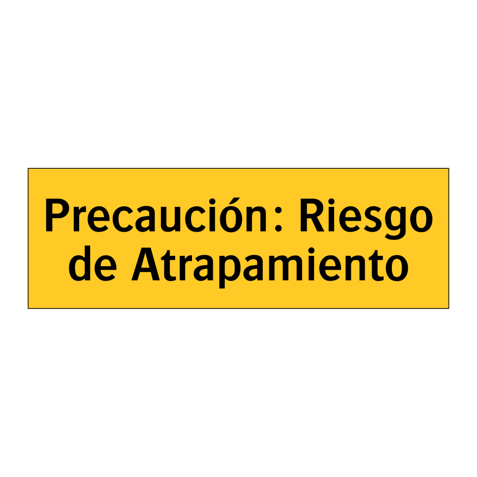 Precaución: Riesgo de Atrapamiento
