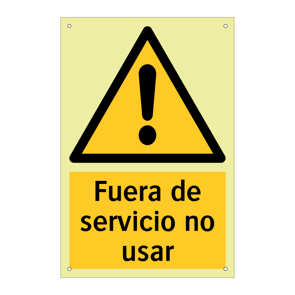 Fuera de servicio no usar