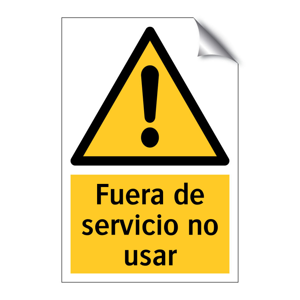 Fuera de servicio no usar