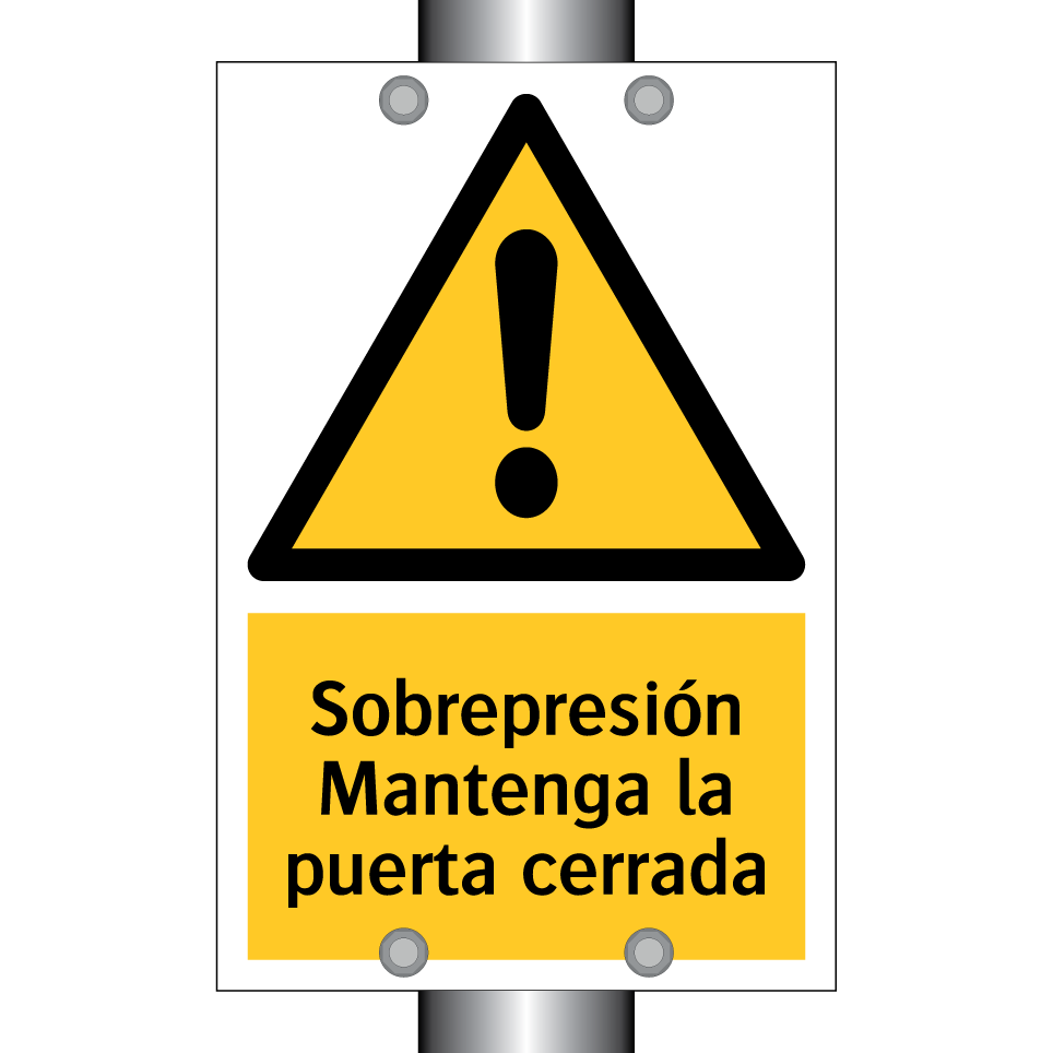 Sobrepresión Mantenga la puerta cerrada