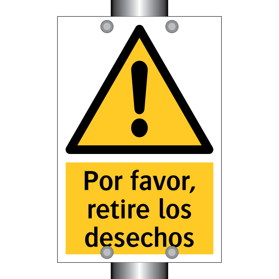 Por favor, retire los desechos