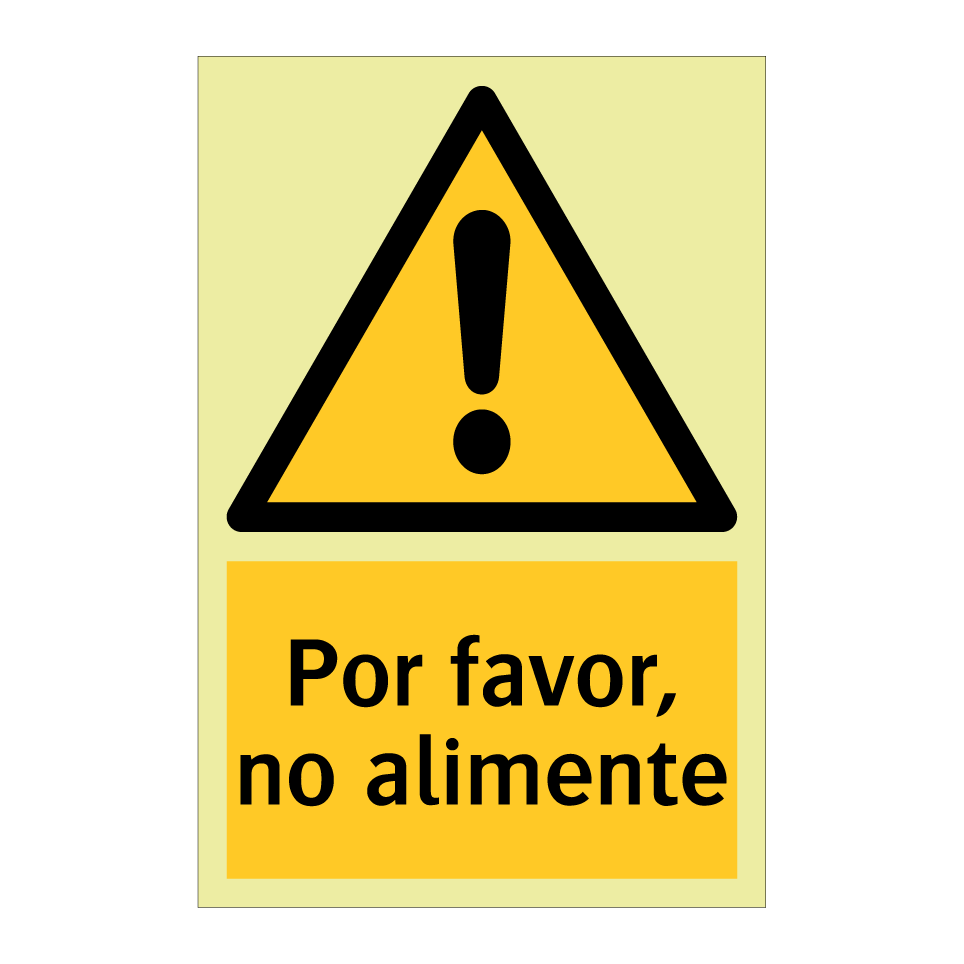 Por favor, no alimente