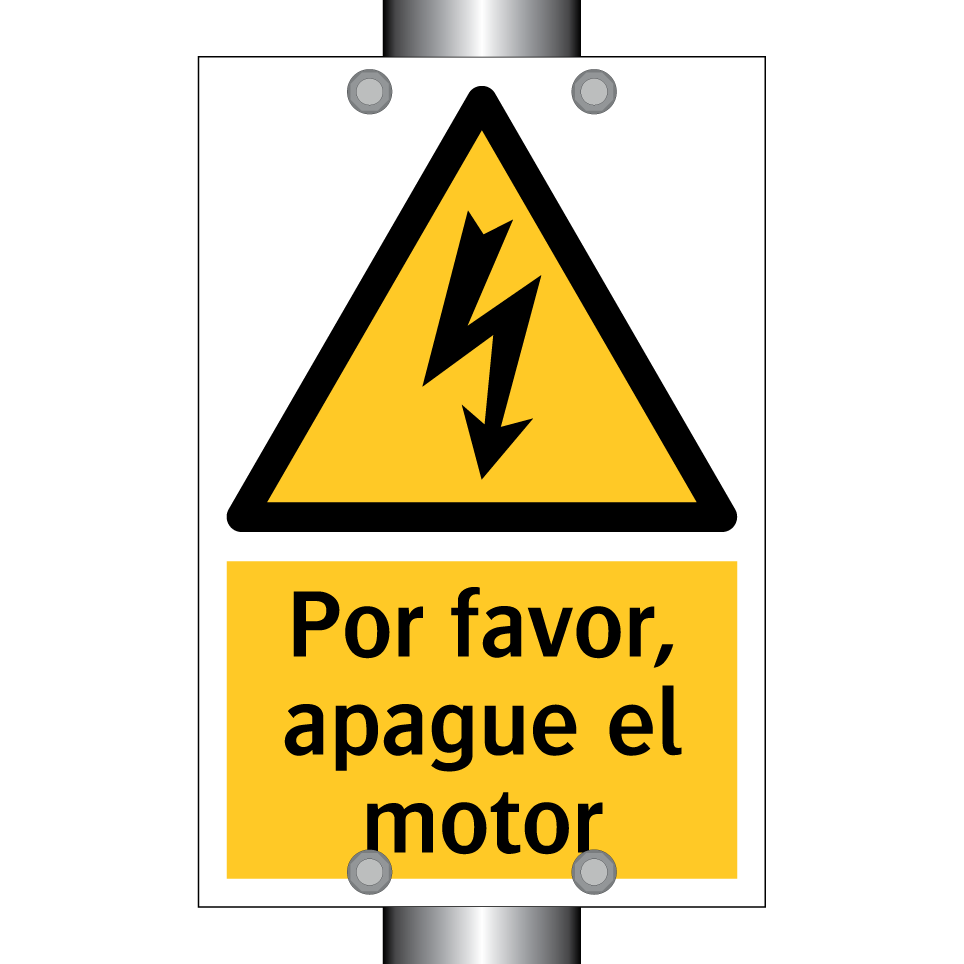 Por favor, apague el motor