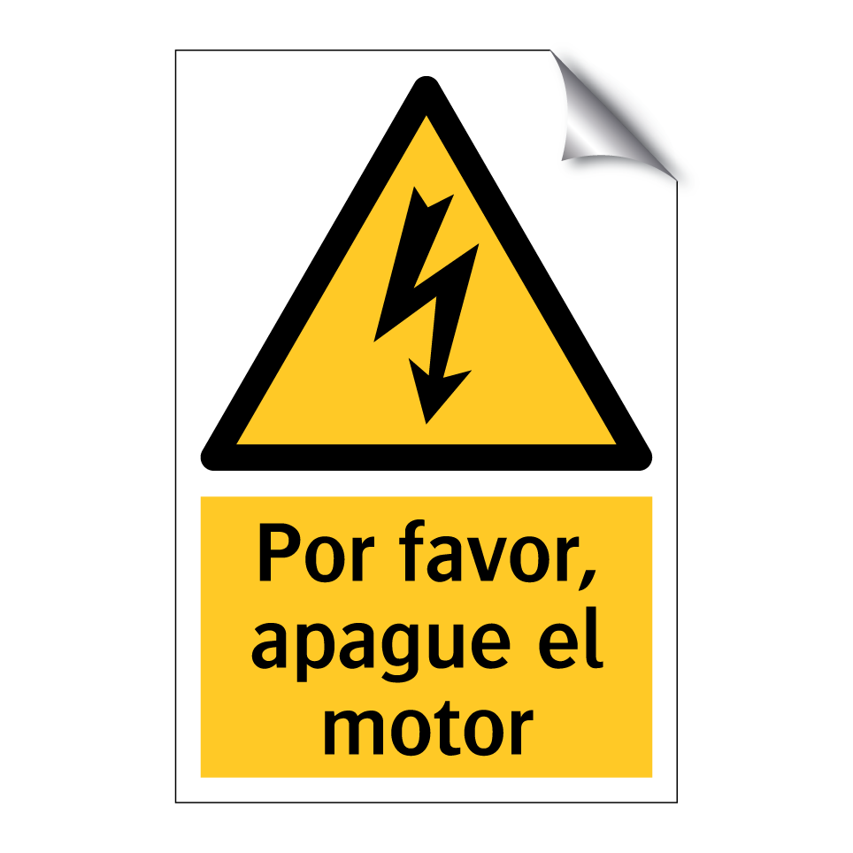 Por favor, apague el motor