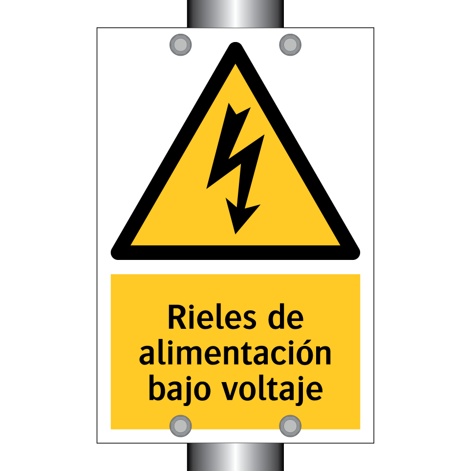 Rieles de alimentación bajo voltaje
