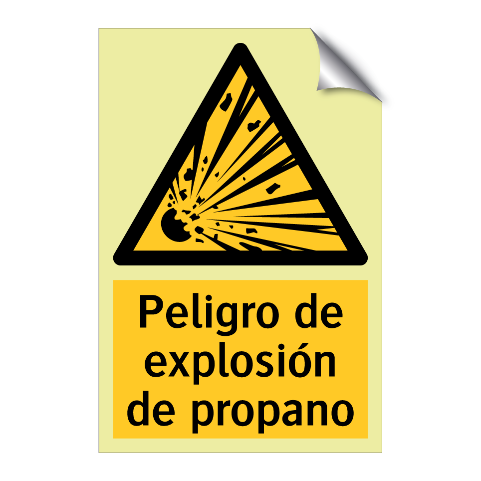 Peligro de explosión de propano