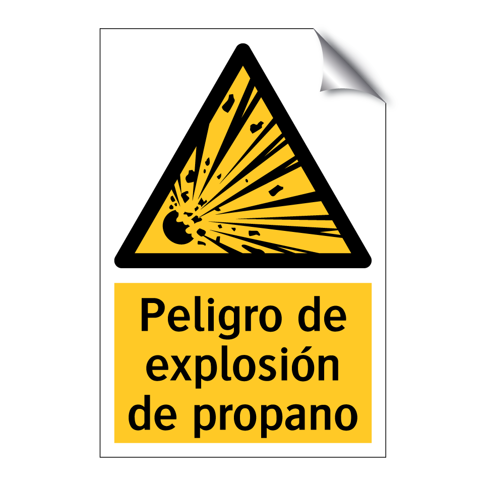 Peligro de explosión de propano