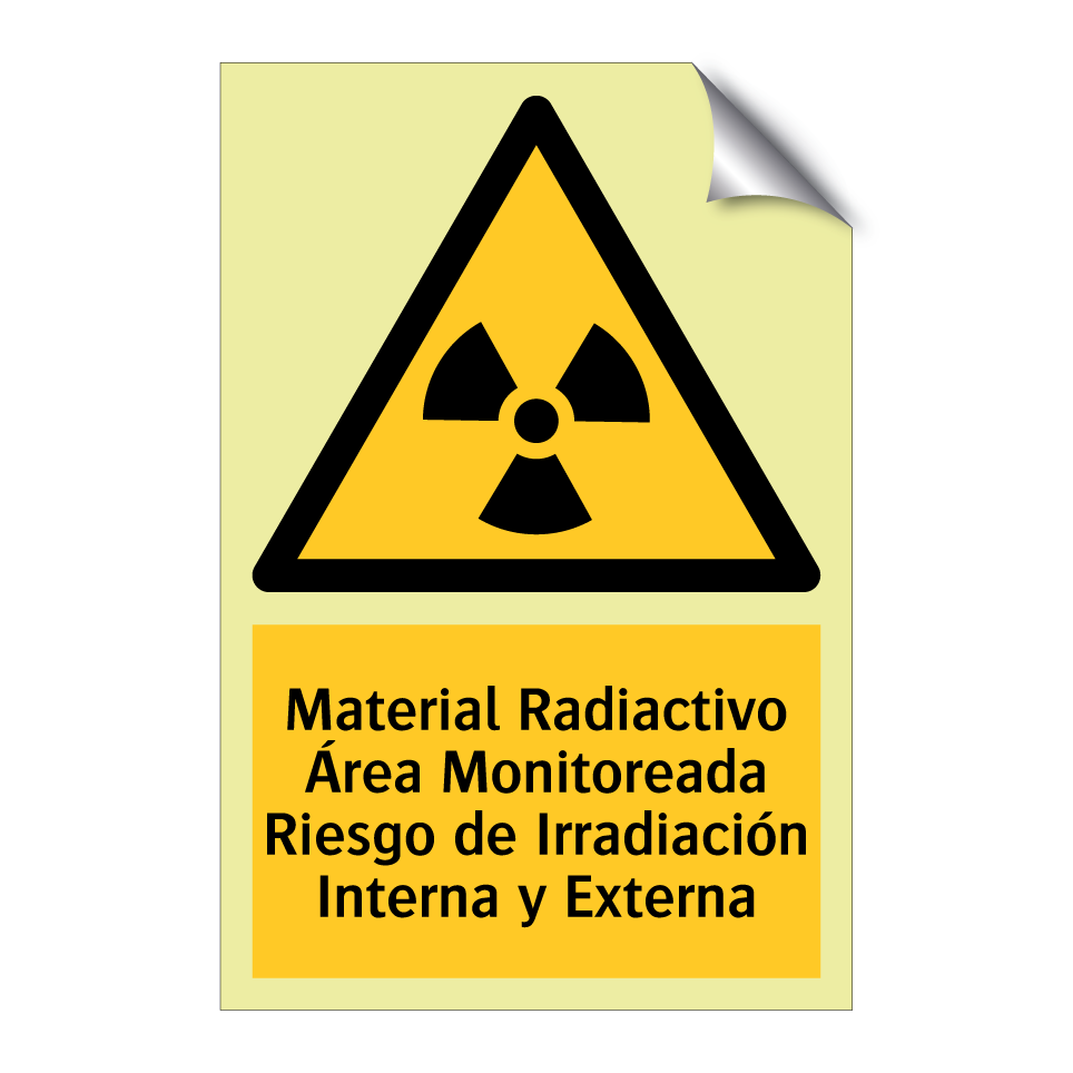 Material Radiactivo Área Monitoreada Riesgo de Irradiación Interna y Externa