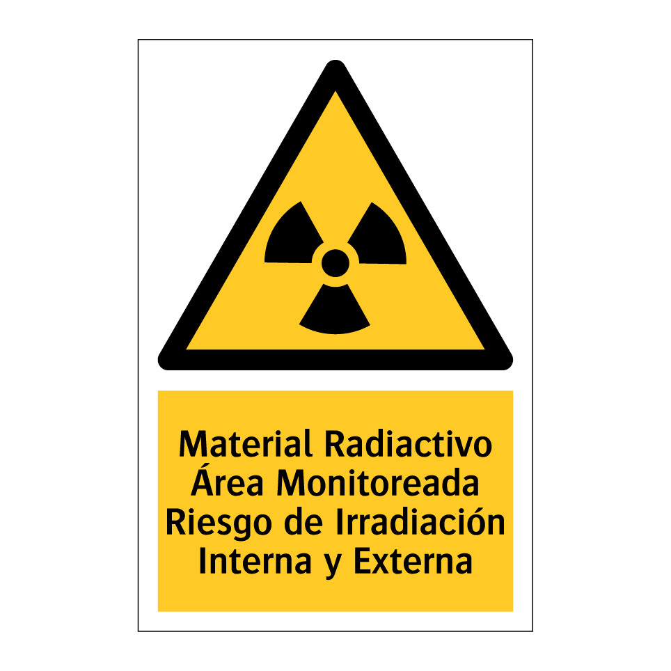 Material Radiactivo Área Monitoreada Riesgo de Irradiación Interna y Externa