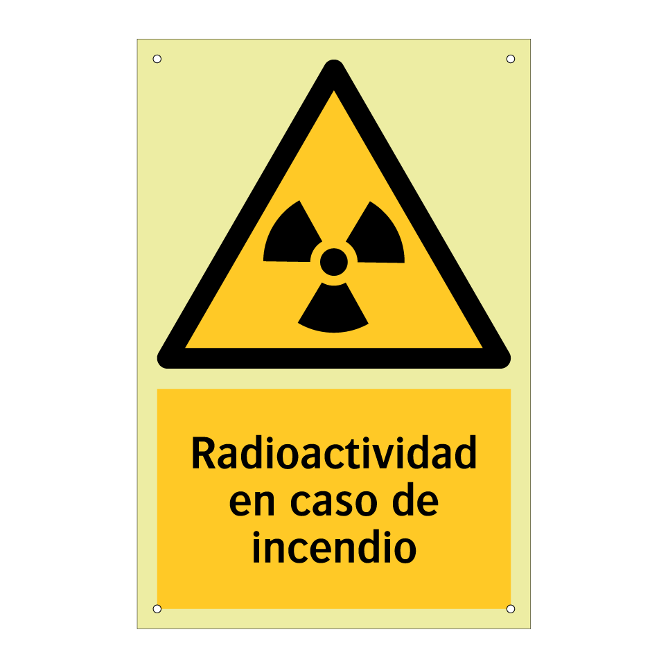 Radioactividad en caso de incendio