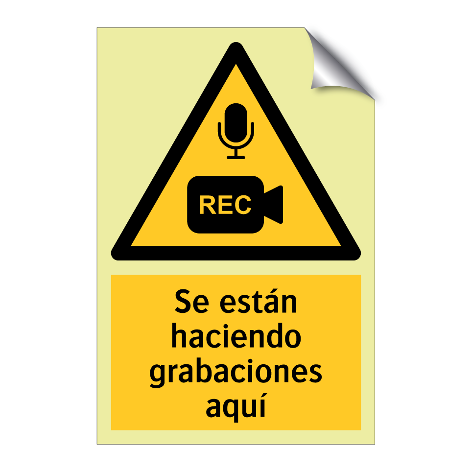 Se están haciendo grabaciones aquí