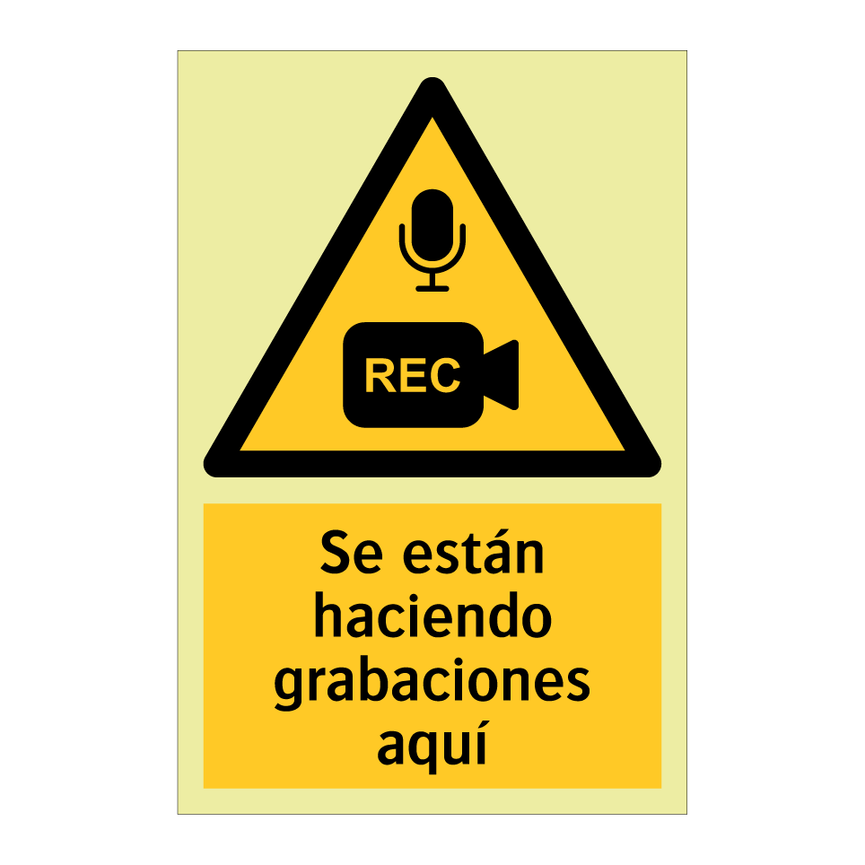 Se están haciendo grabaciones aquí
