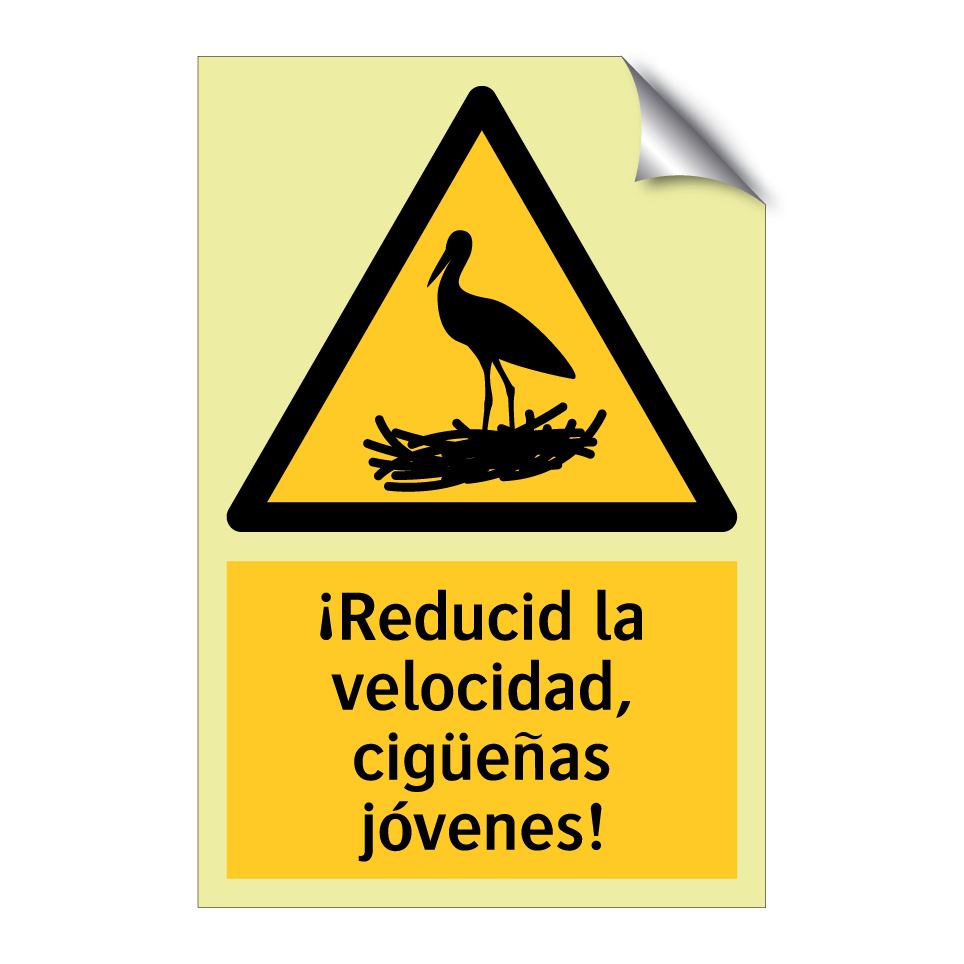 ¡Reducid la velocidad, cigüeñas jóvenes!