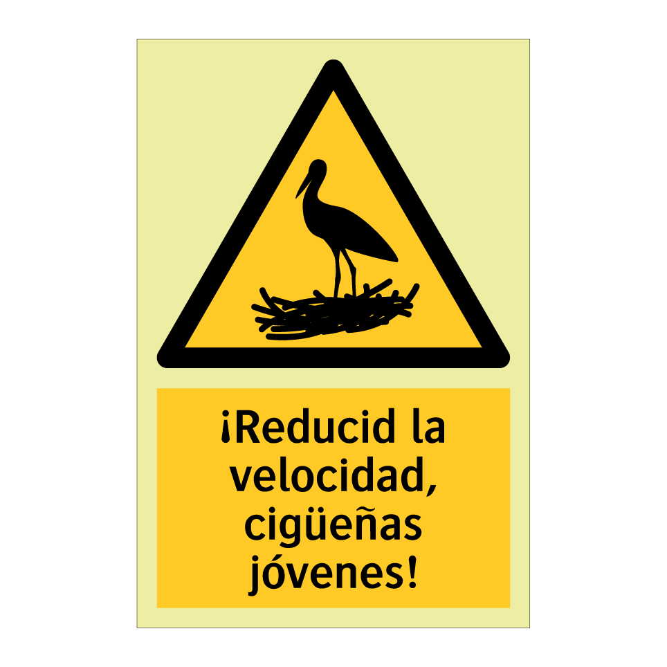 ¡Reducid la velocidad, cigüeñas jóvenes!