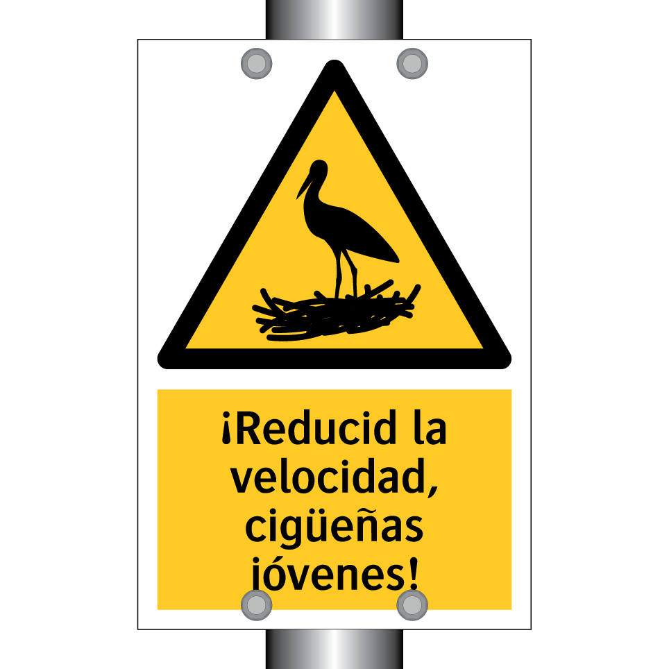 ¡Reducid la velocidad, cigüeñas jóvenes!
