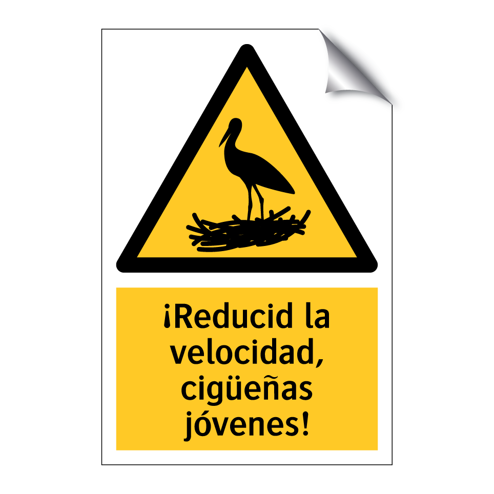 ¡Reducid la velocidad, cigüeñas jóvenes!