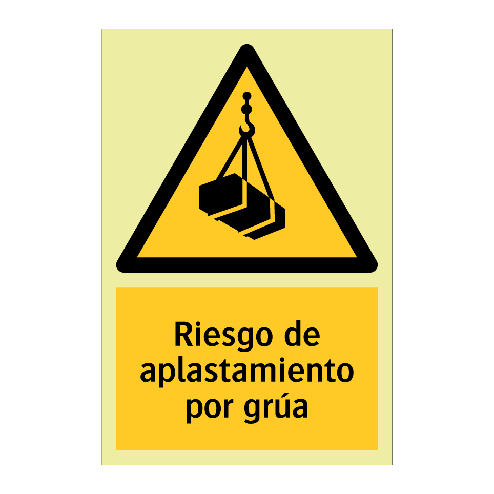 Riesgo de aplastamiento por grúa