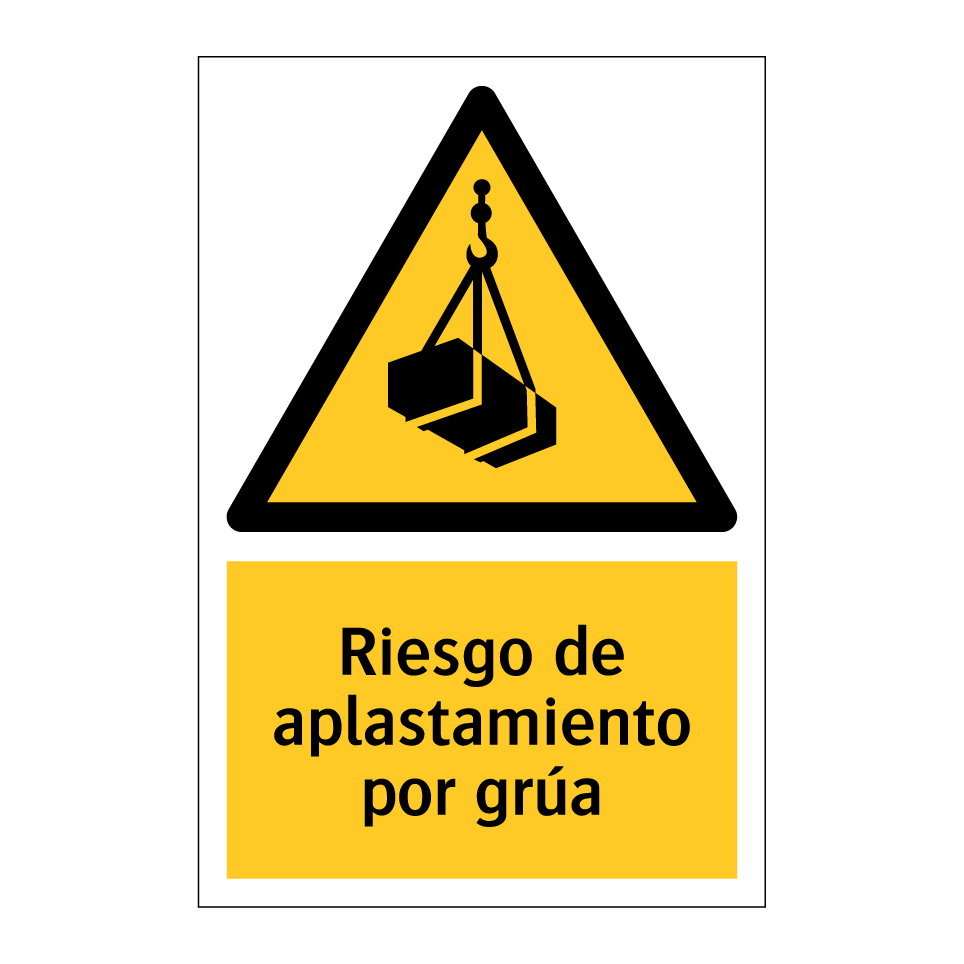 Riesgo de aplastamiento por grúa