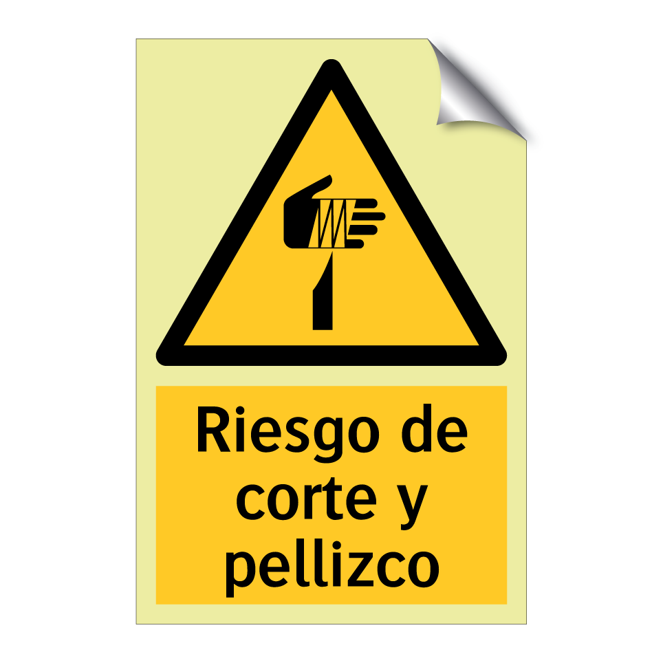 Riesgo de corte y pellizco