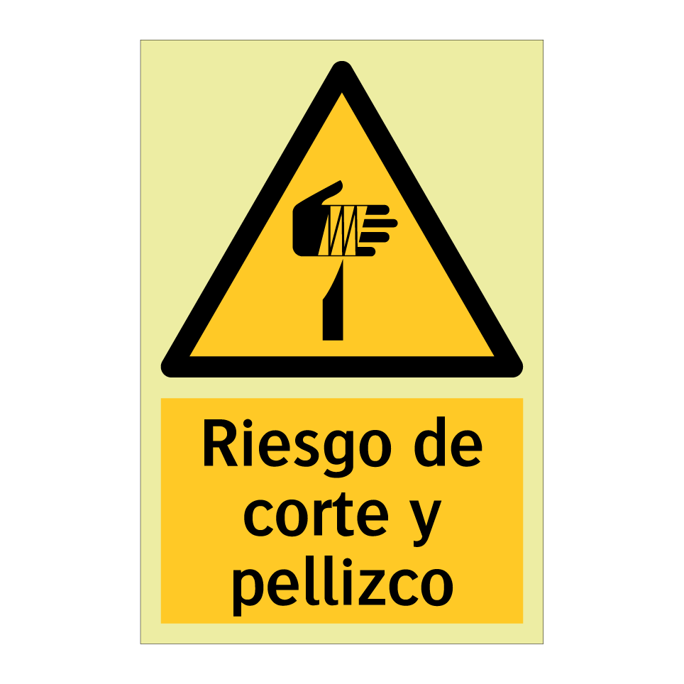Riesgo de corte y pellizco