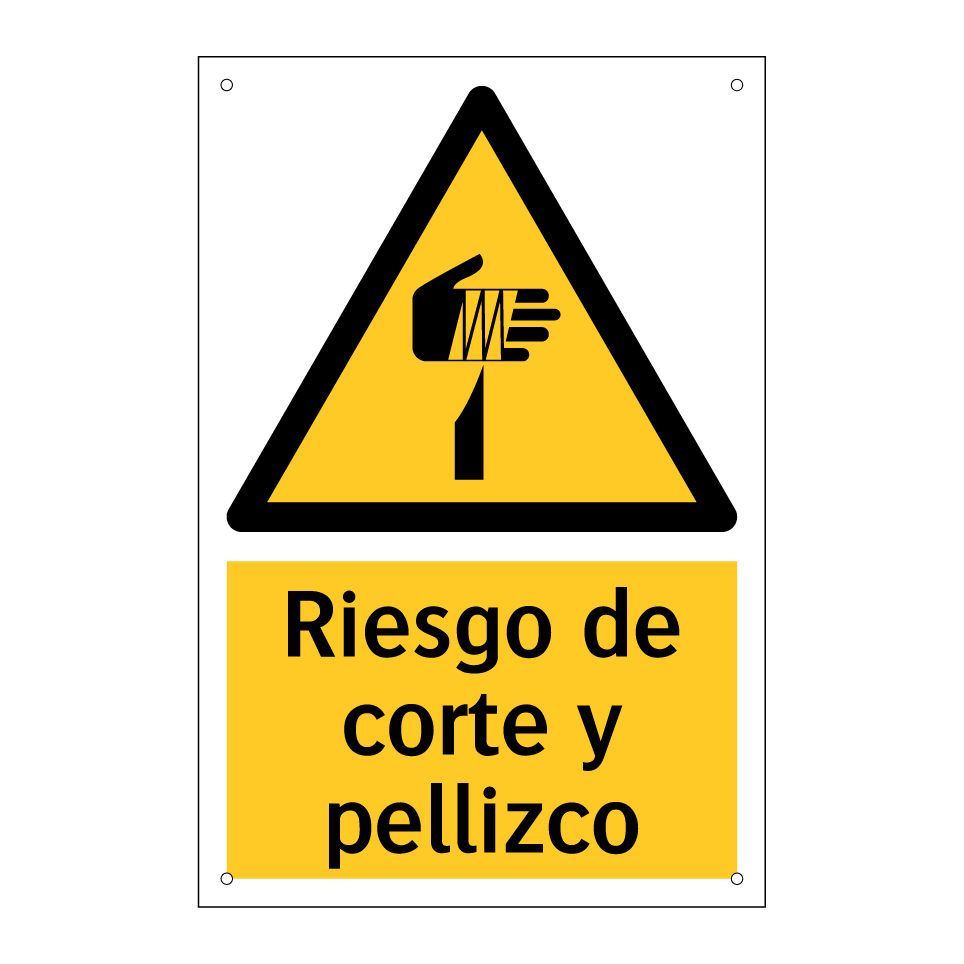 Riesgo de corte y pellizco