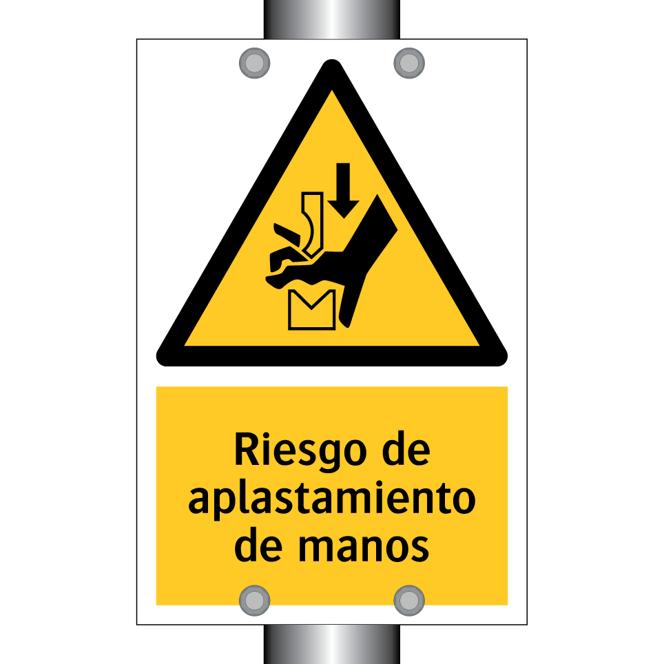Riesgo de aplastamiento de manos