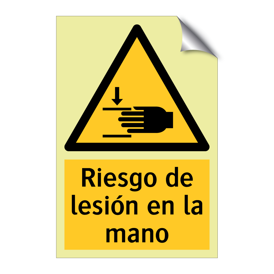 Riesgo de lesión en la mano