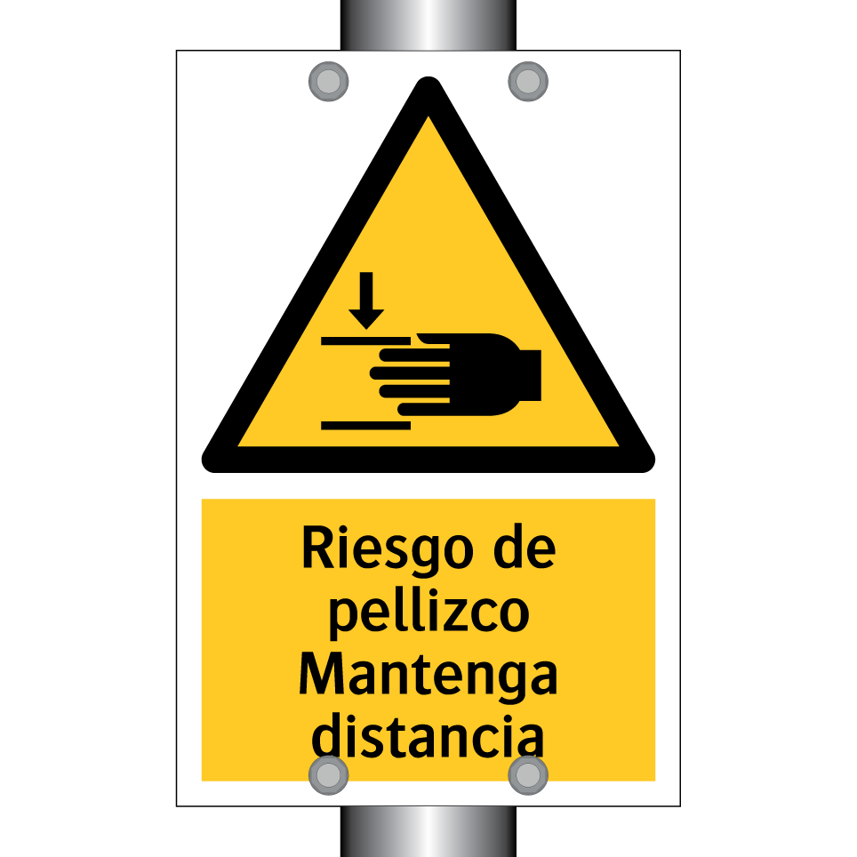 Riesgo de pellizco Mantenga distancia