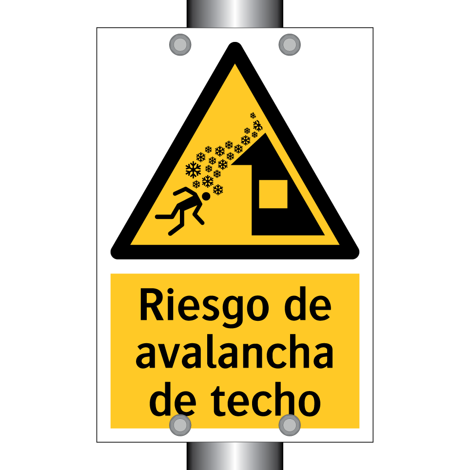 Riesgo de avalancha de techo