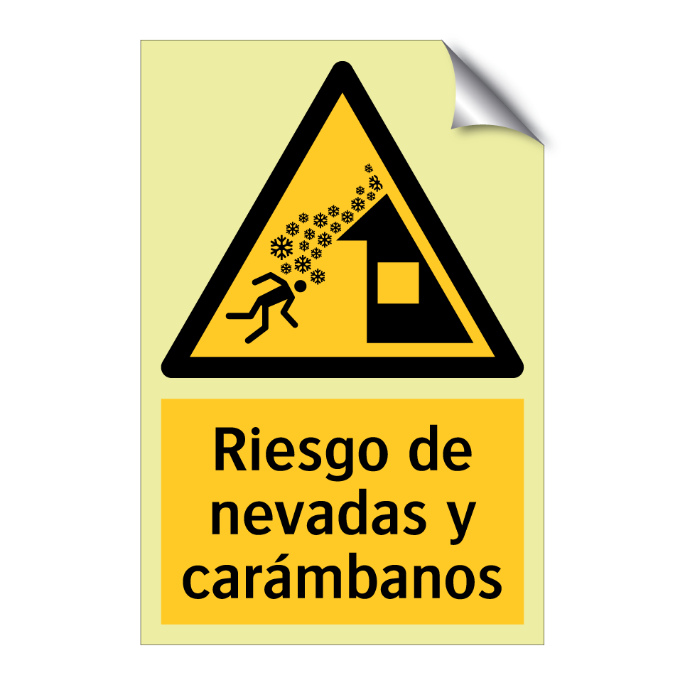 Riesgo de nevadas y carámbanos