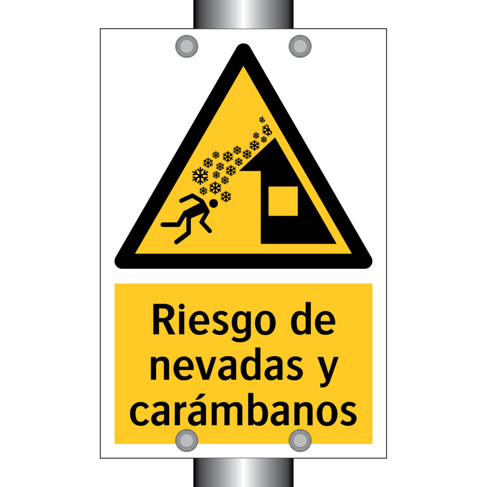 Riesgo de nevadas y carámbanos
