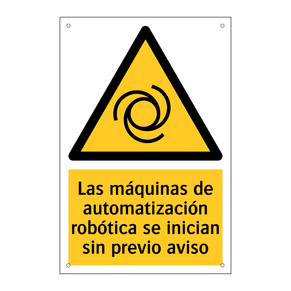 Las máquinas de automatización robótica se inician sin previo aviso