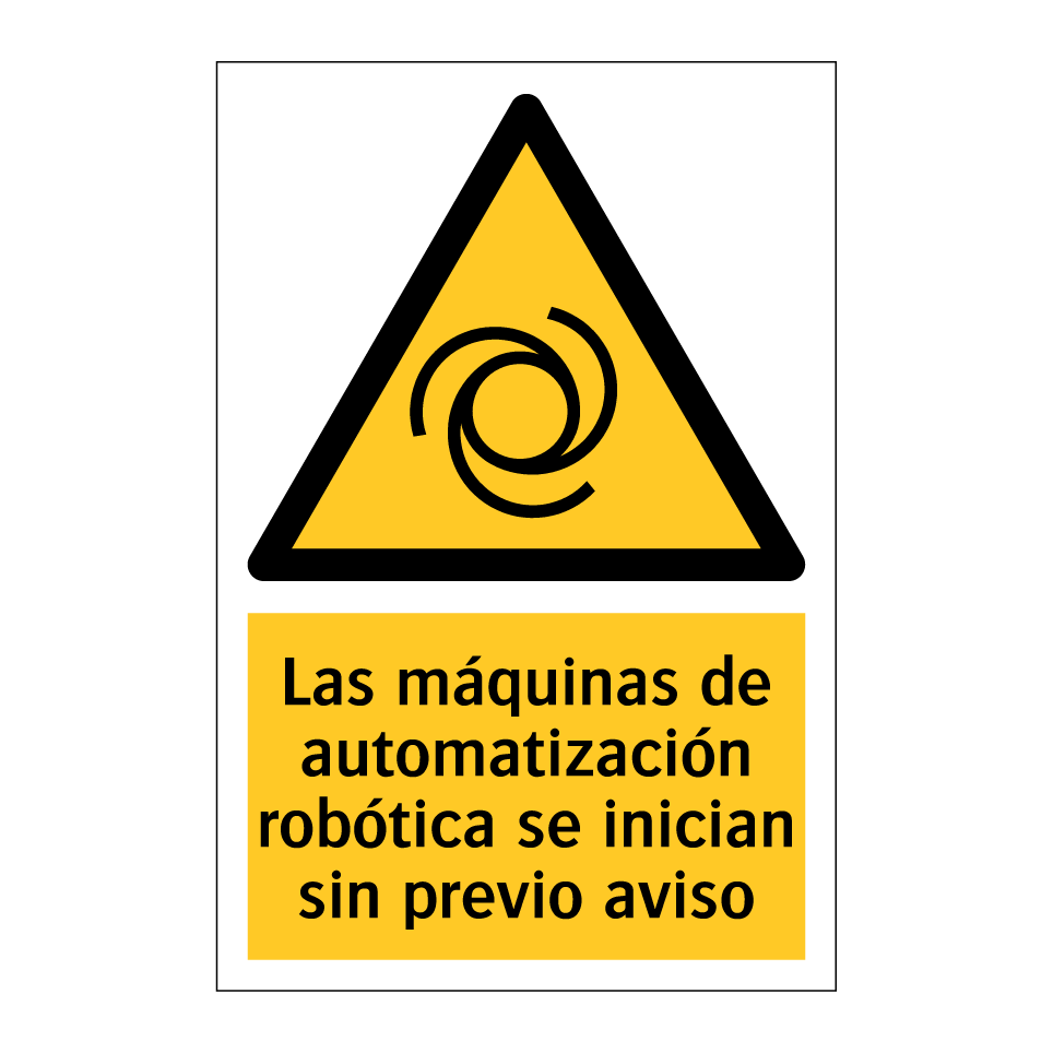 Las máquinas de automatización robótica se inician sin previo aviso