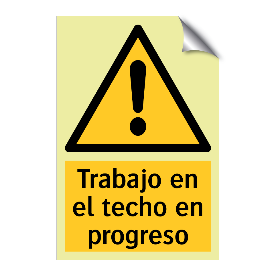 Trabajo en el techo en progreso
