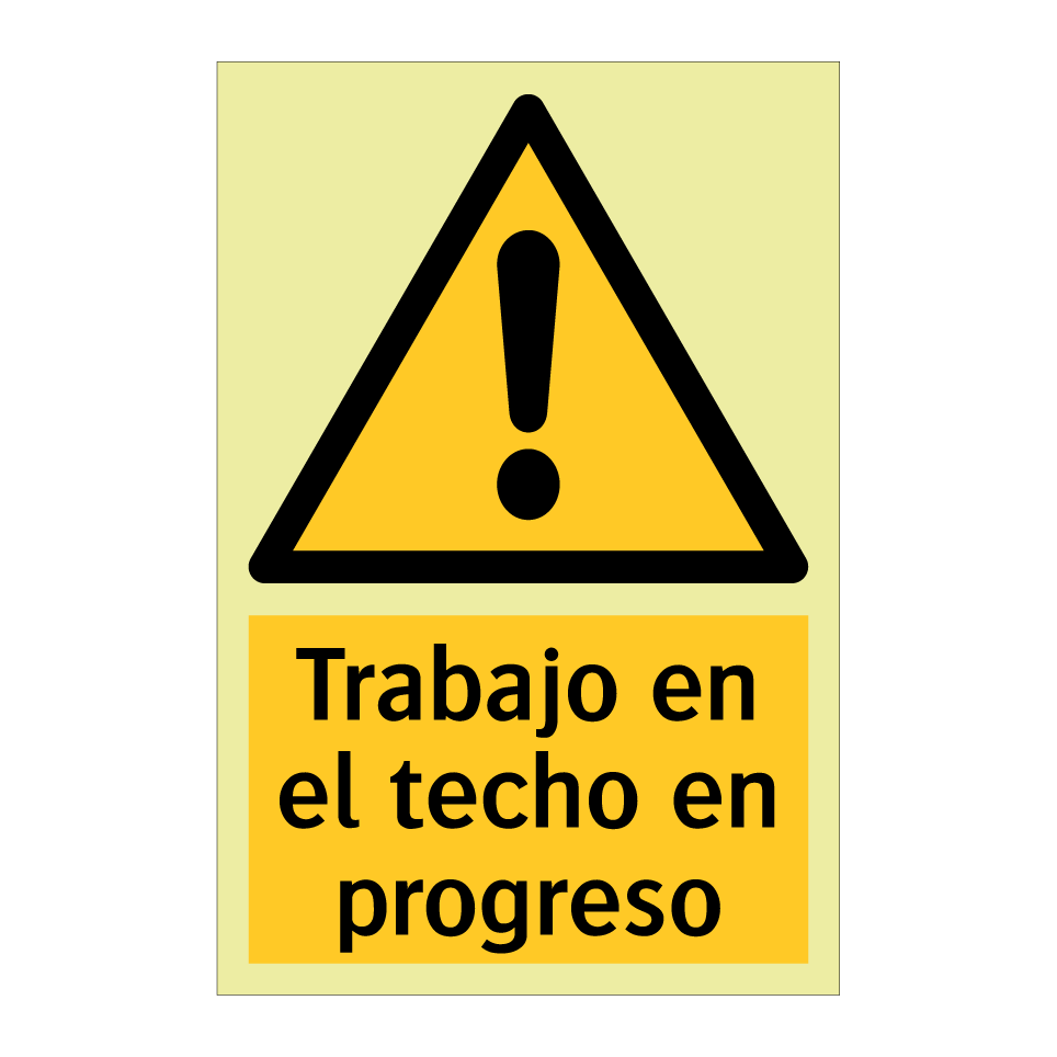 Trabajo en el techo en progreso