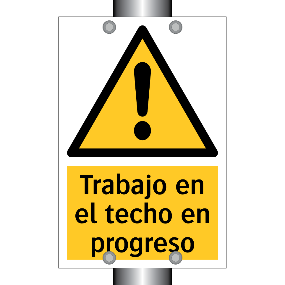 Trabajo en el techo en progreso