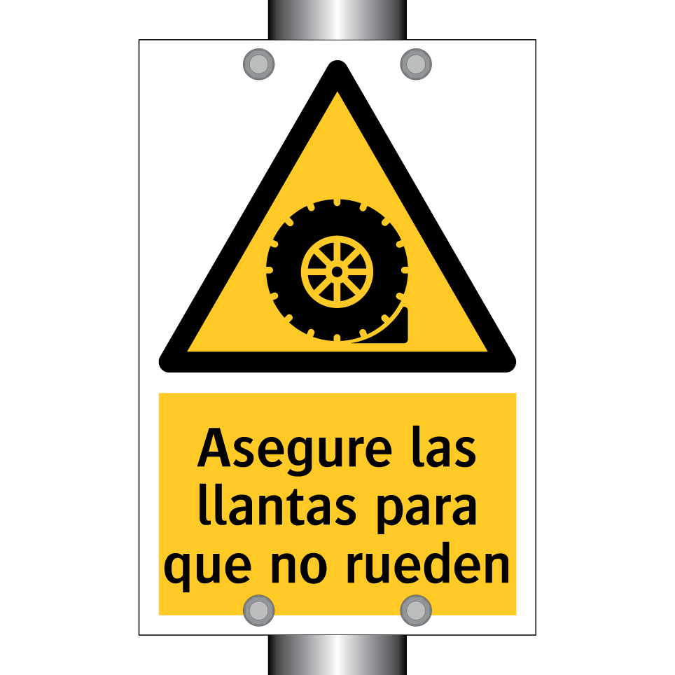 Asegure las llantas para que no rueden