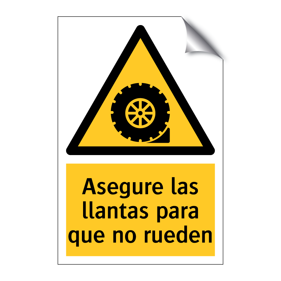 Asegure las llantas para que no rueden