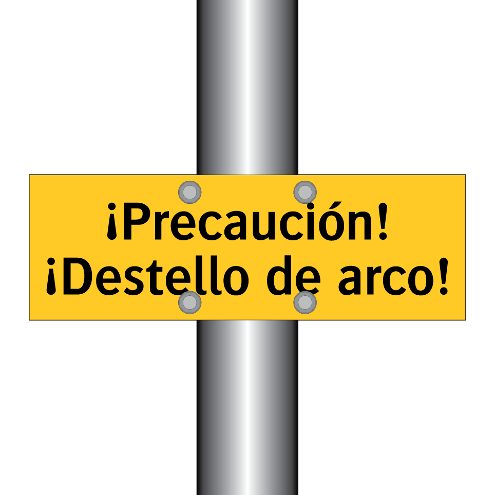 ¡Precaución! ¡Destello de arco!