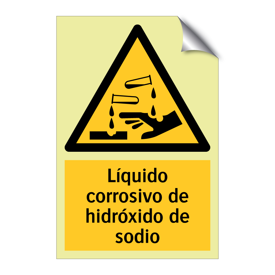 Líquido corrosivo de hidróxido de sodio