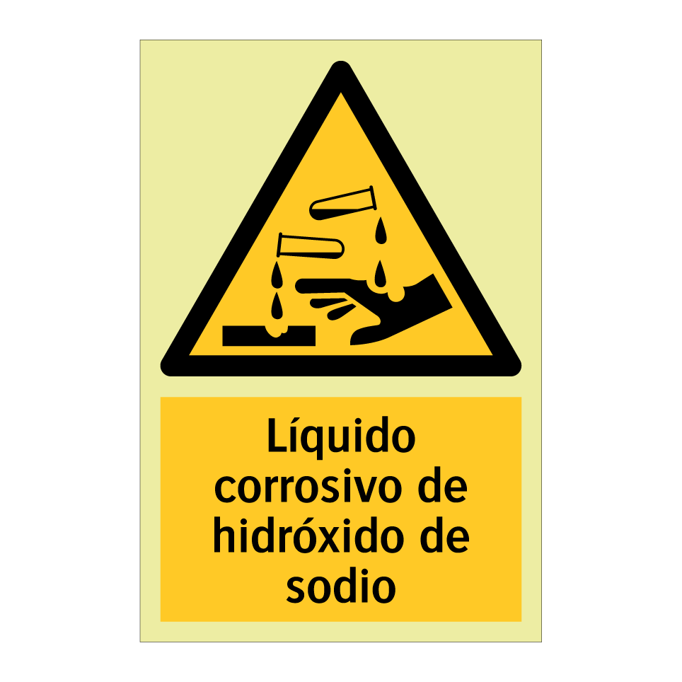 Líquido corrosivo de hidróxido de sodio