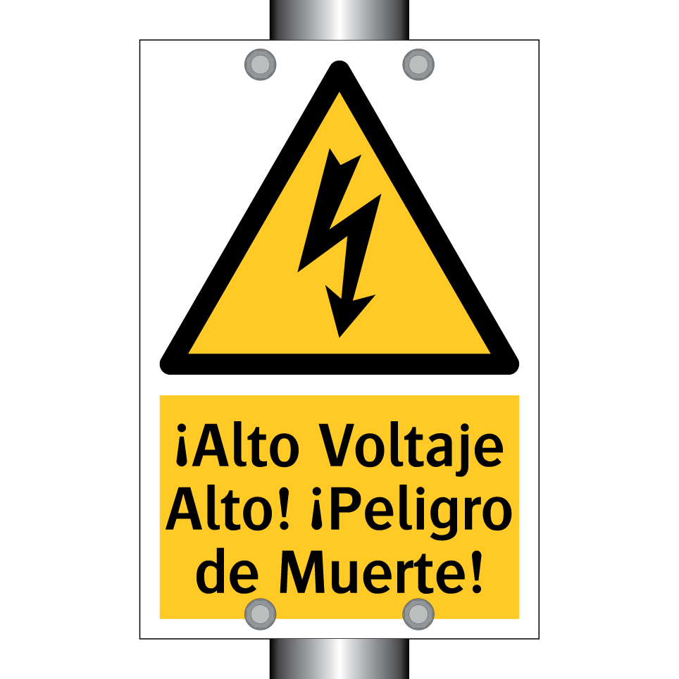 ¡Alto Voltaje Alto! ¡Peligro de Muerte!