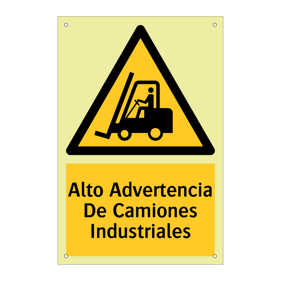 Alto Advertencia De Camiones Industriales