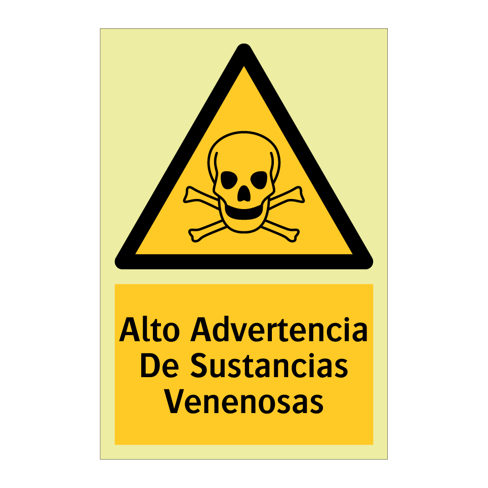 Alto Advertencia De Sustancias Venenosas