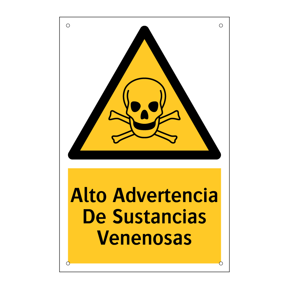Alto Advertencia De Sustancias Venenosas