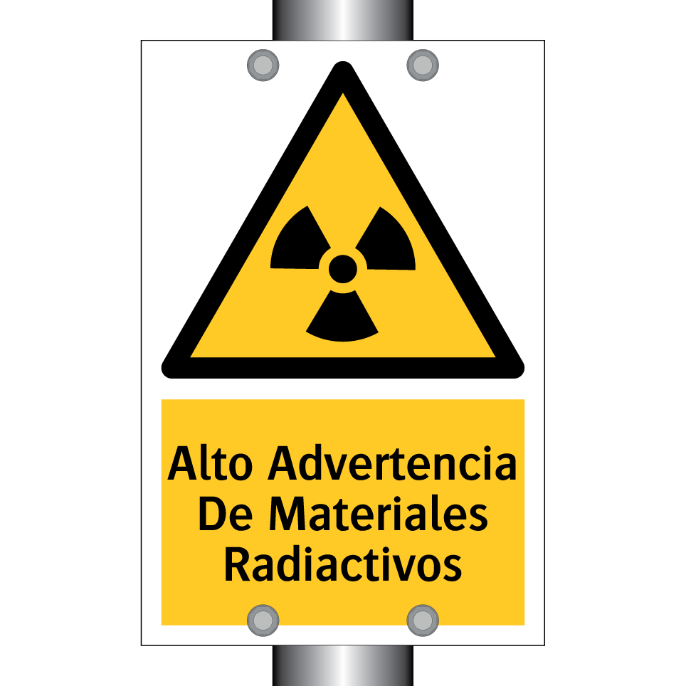 Alto Advertencia De Materiales Radiactivos