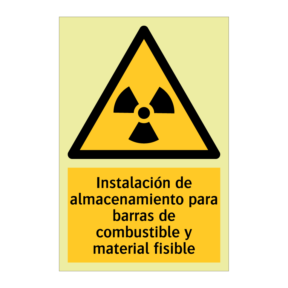 Instalación de almacenamiento para barras de combustible y material fisible
