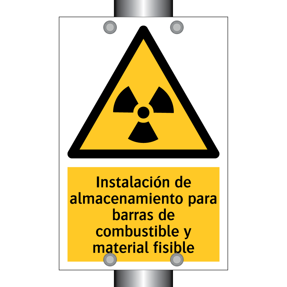 Instalación de almacenamiento para barras de combustible y material fisible