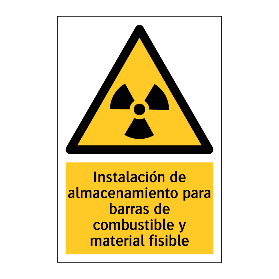 Instalación de almacenamiento para barras de combustible y material fisible