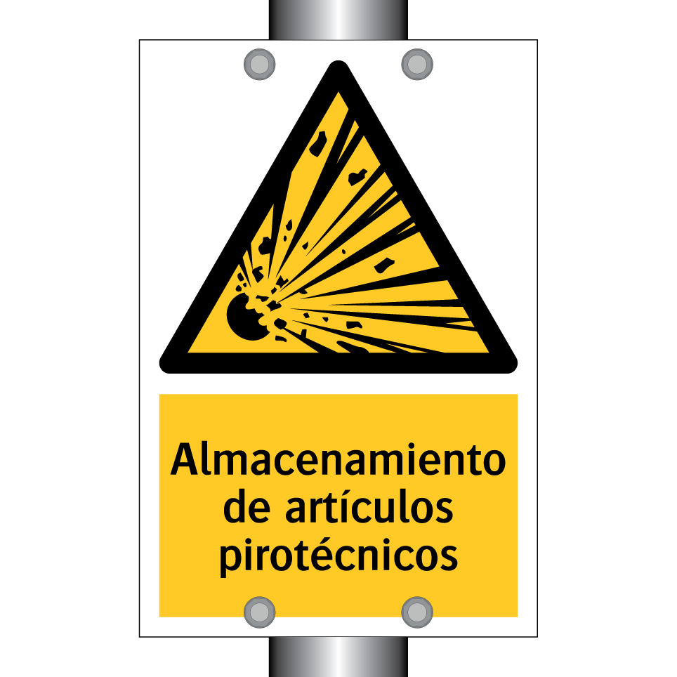 Almacenamiento de artículos pirotécnicos